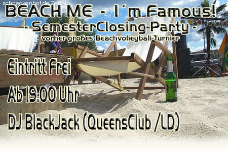 Beach me - I'm Famous Werbeplakat