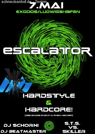 ESCALATOR - Hardstyle/Hardcore Werbeplakat