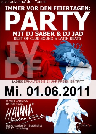 I.V.D.F Party @ Havana Club HD Werbeplakat