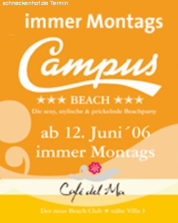 Campus Beach Werbeplakat