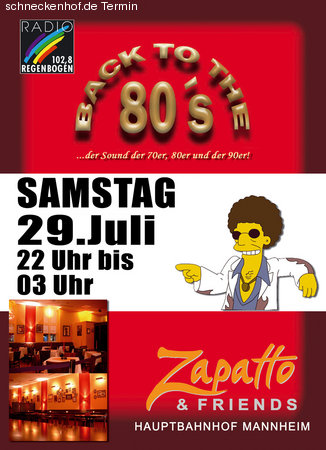 Back to the 80's Werbeplakat