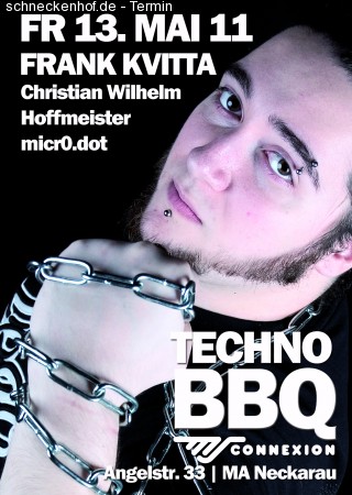 Techno BBQ mit Frank Kvitta Werbeplakat