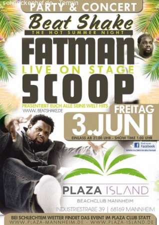 Fatman Scoop Live Plaza Island Werbeplakat