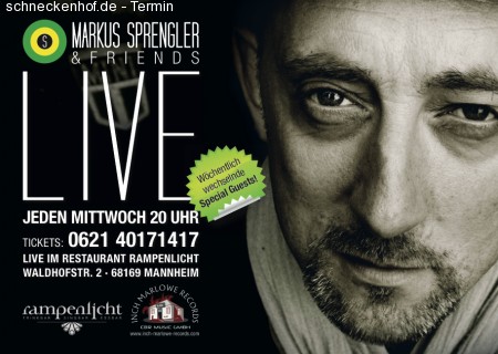 Markus Sprengler &Friends Live Werbeplakat