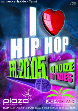 I Love Hip Hop - PLAZA CLUB Werbeplakat