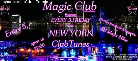 Magic New York Club Tunes Werbeplakat