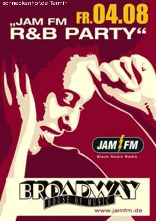 Jam FM R&B Party Werbeplakat