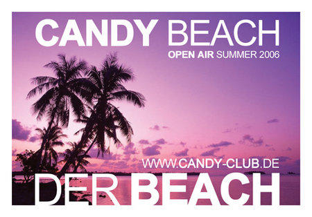 Candy Beach Open Air Werbeplakat