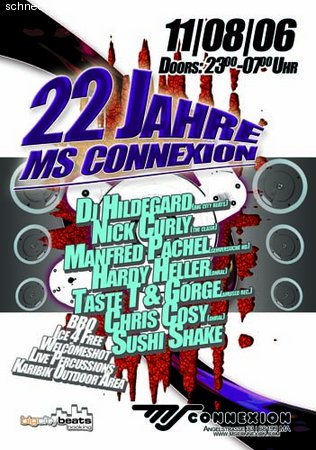 22 Jahre MS Connexion Werbeplakat