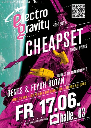 EG pres. Cheap Set / Paris Werbeplakat