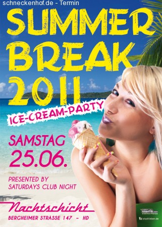 Summer Break - Sat. Club Night Werbeplakat
