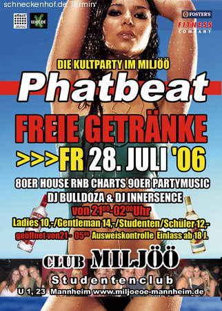 1Phatbeat Party Werbeplakat