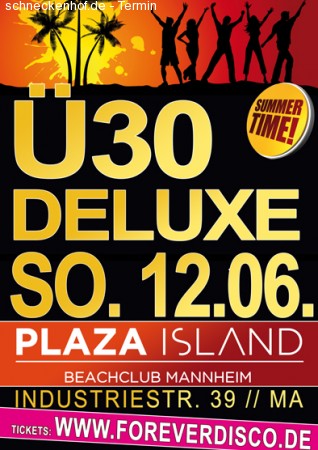 Ü30 Deluxe Beach Sommer 2011 Werbeplakat