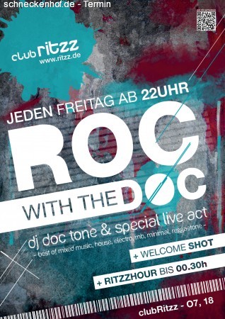 Club Ritzz - Roc with the Doc Werbeplakat