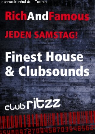 Club Ritzz - Rich and Famous Werbeplakat