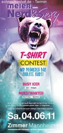 Nerd & Sexy: T-Shirt Contest Werbeplakat