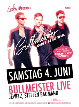 Bullmeister live in concert Werbeplakat