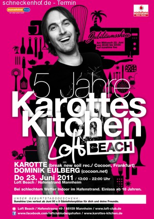 5 Jahre Karotte's Kitchen Werbeplakat