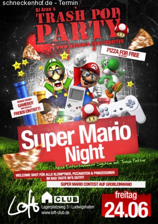 Trash Pop: Super Mario Night Werbeplakat