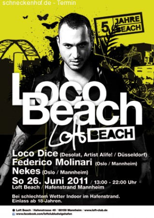 Loco Beach Werbeplakat