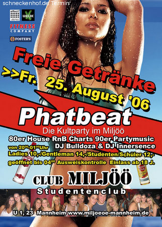 4th. Friday Phatbeat Party Werbeplakat