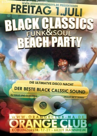 Black Classics Funk & Soul Bea Werbeplakat