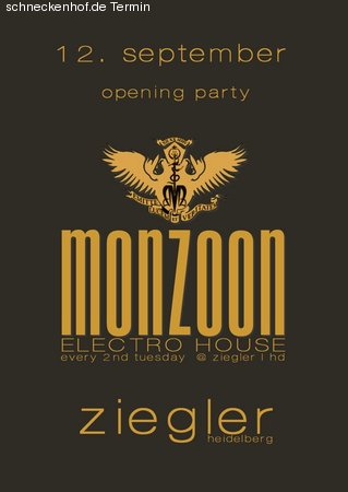 Monzoon - Electro House Werbeplakat