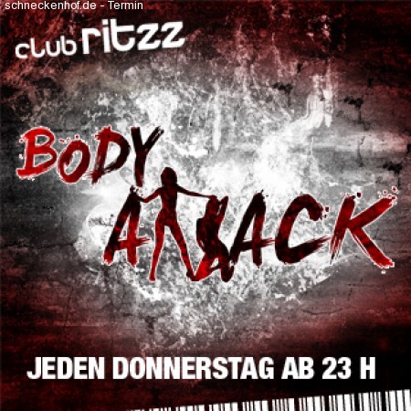 Club Ritzz - Body Attack Werbeplakat