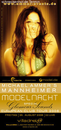 Michael Ammers Modelnacht Werbeplakat