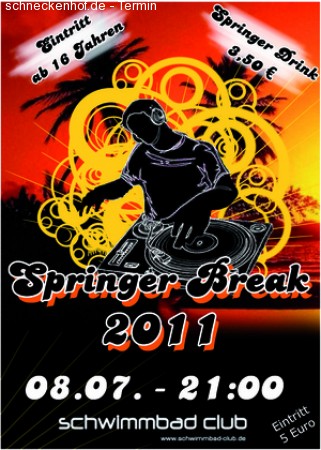 Springer Break Werbeplakat