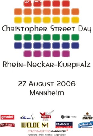 CSD Rhein Neckar Kurpfalz Werbeplakat