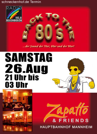 Back to the 80's Werbeplakat