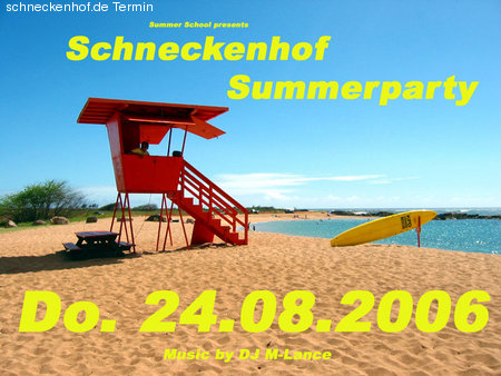 Summerparty Werbeplakat