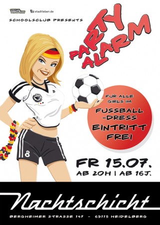 School´s Club - Frauen WM Sp Werbeplakat