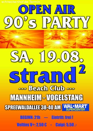 90's PARTY incl. BLACK CLASSIX Werbeplakat