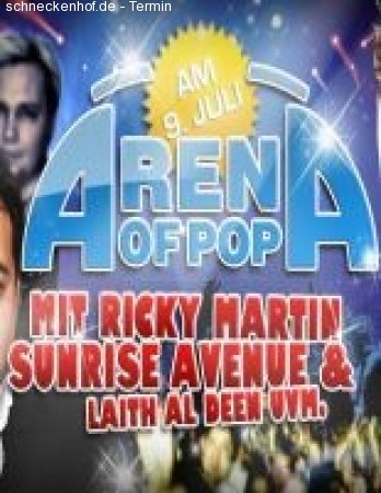 Arena of Pop Aftershow-Party Werbeplakat