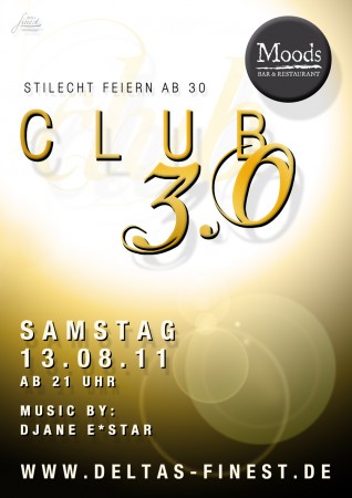 Club 3.0 Werbeplakat