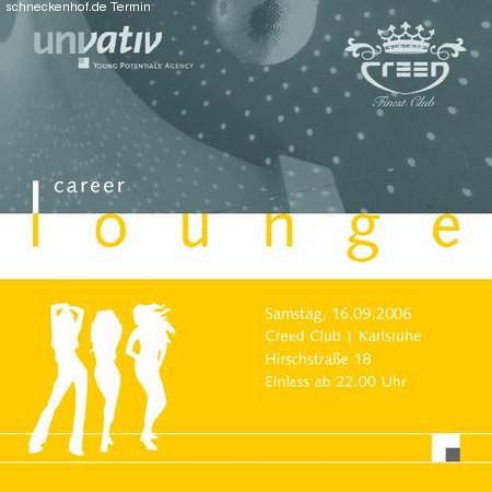 Career Lounge - univativ Werbeplakat