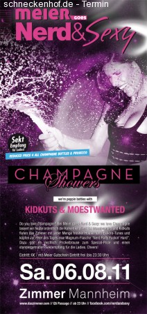 Nerd&Sexy - Champagne Showers Werbeplakat