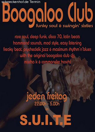 Boogaloo Club Werbeplakat