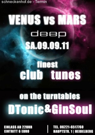 Venus vs. Mars Werbeplakat
