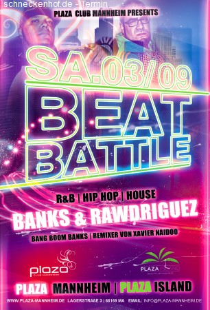 Banks & Rawdriguez Beat Battle Werbeplakat