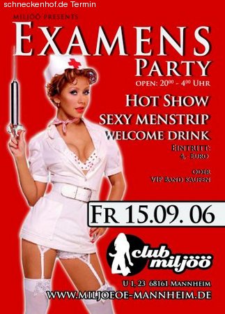 Ladies Night & Examensparty Werbeplakat