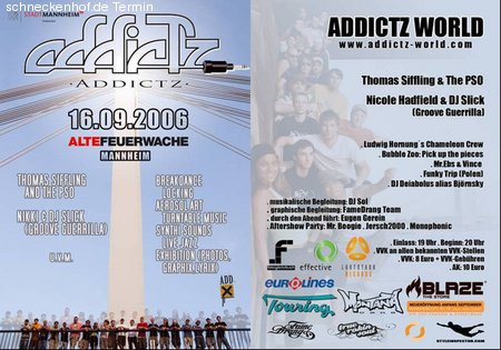 Addictz World Werbeplakat