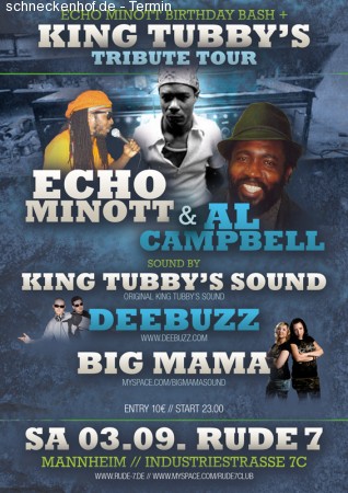 The King Tubbys Tribute Tour 2 Werbeplakat