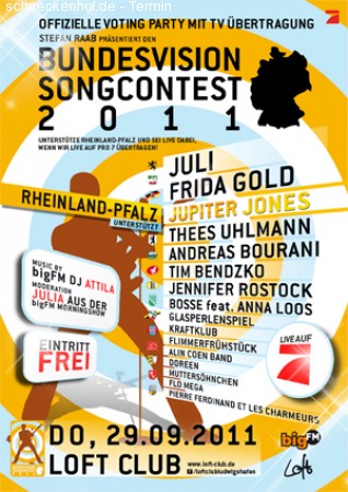 Bundesvision Song Contest 2011 Werbeplakat
