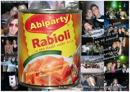 Abi-Party Werbeplakat