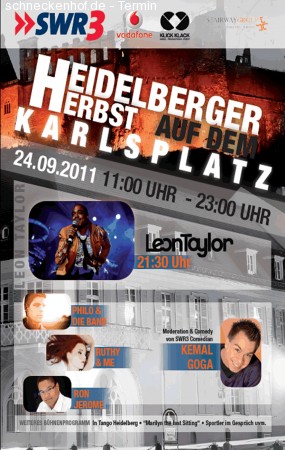 Heidelberger Herbst Karlsplatz Werbeplakat