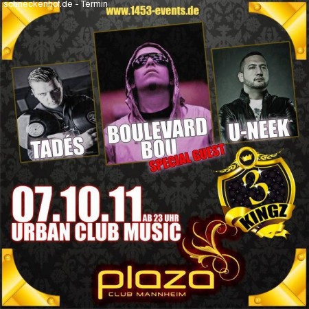 3 Kingz - mit DJ Boulevard Bou Werbeplakat
