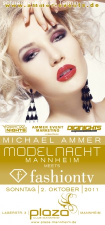 Michael Ammer - Modelnacht Werbeplakat